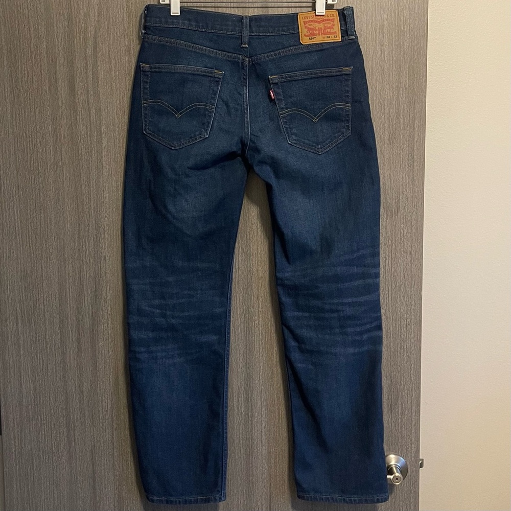 Levi's 514 Jeans - Dark Stone Wash & Straight Leg - Size 32 | 32